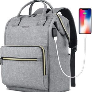 ‎16 x 11 x 6.5 inches Grey laptop backpack men/women